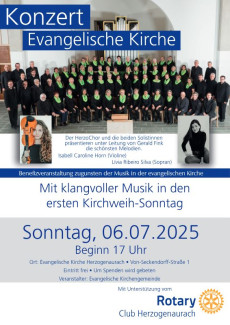 Benefizkonzert Herzochor 6.07.2025