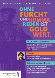 Plakat Reformationsgottesdienst 2026