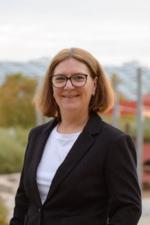 Porträt von Sonja Kräck, stellvertretende Leitung der Kindertagesstätte Katharina von Bora