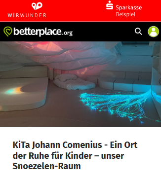 Betterplace Spendenaufruf