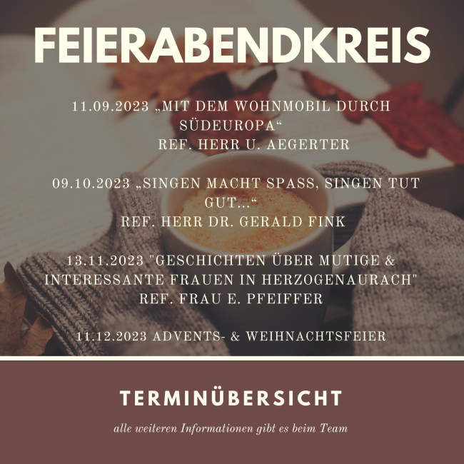 Programm Feierabendkreis 2023.2
