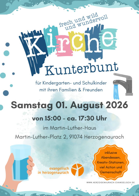 Flyer Kirche Kunterbunt 